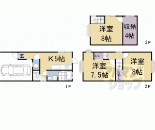【下鴨松ノ木町１１－３３貸家】