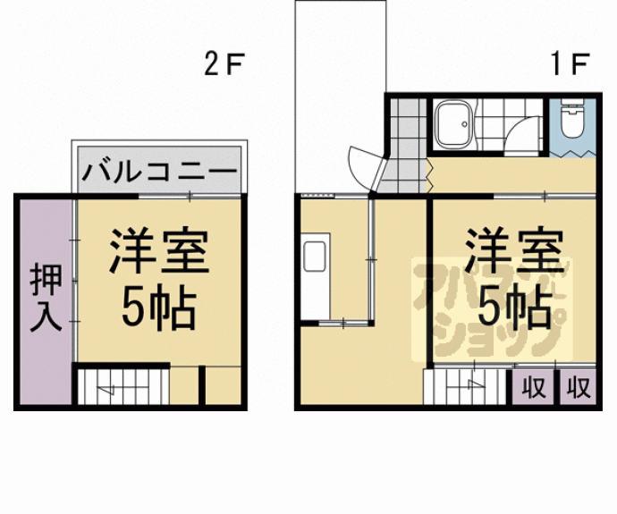 【橋本町貸家（奥）】間取