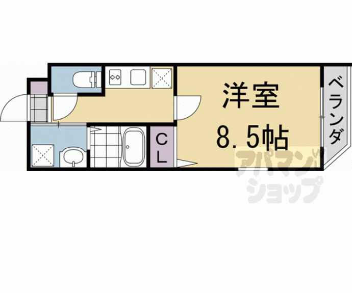 【クレドール西大路駅前】間取