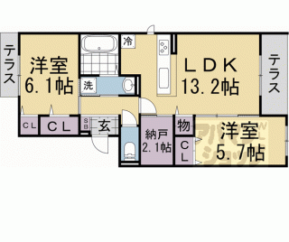 【ベルフィールド西京極　西棟】
