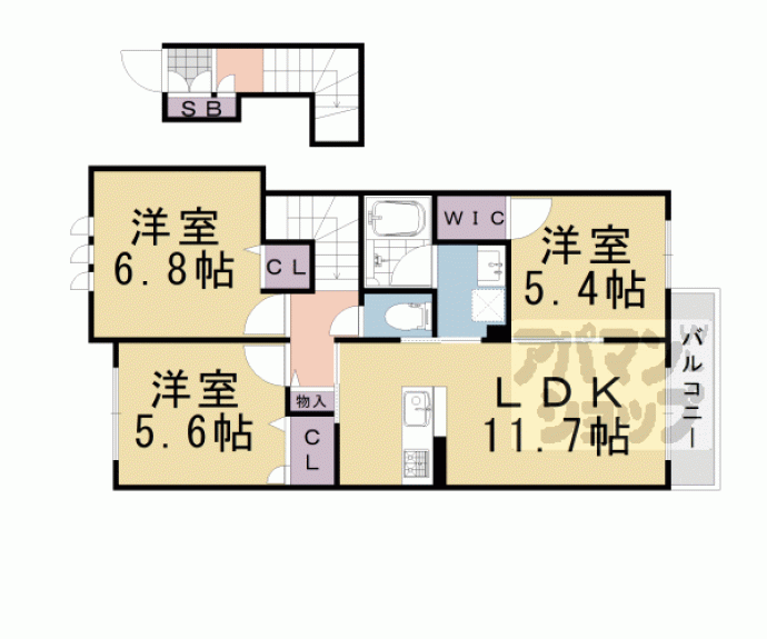 【シャーメゾン西山】間取