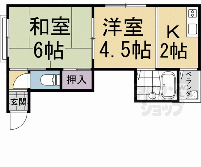 【新二条マンション】間取