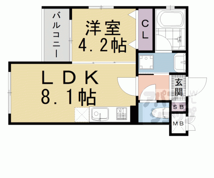 【ベラジオレガシー西洞院松原】間取