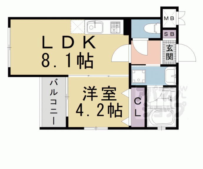 【ベラジオレガシー西洞院松原】間取