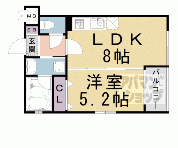 【ベラジオレガシー西洞院松原】間取