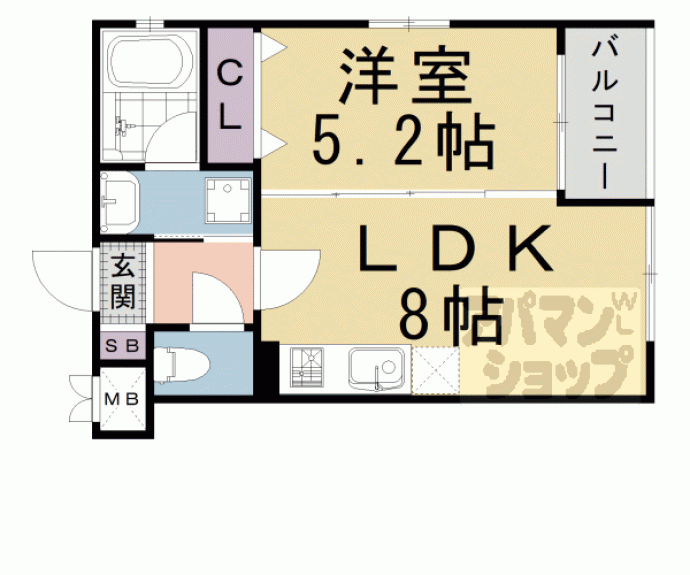 【ベラジオレガシー西洞院松原】間取