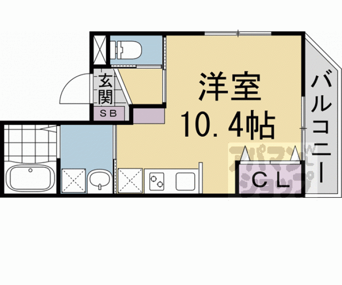 【メゾン・ソレイユ稲荷】間取