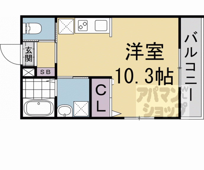 【メゾン・ソレイユ稲荷】間取