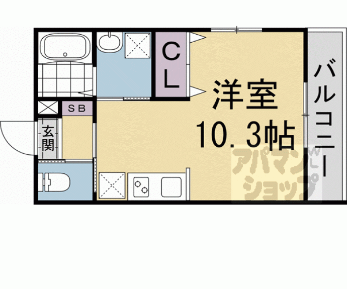 【メゾン・ソレイユ稲荷】間取