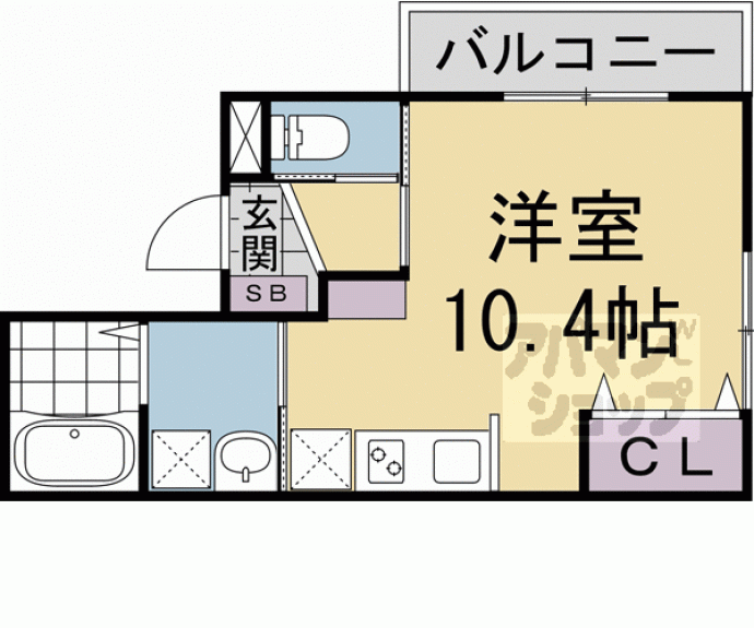 【メゾン・ソレイユ稲荷】間取