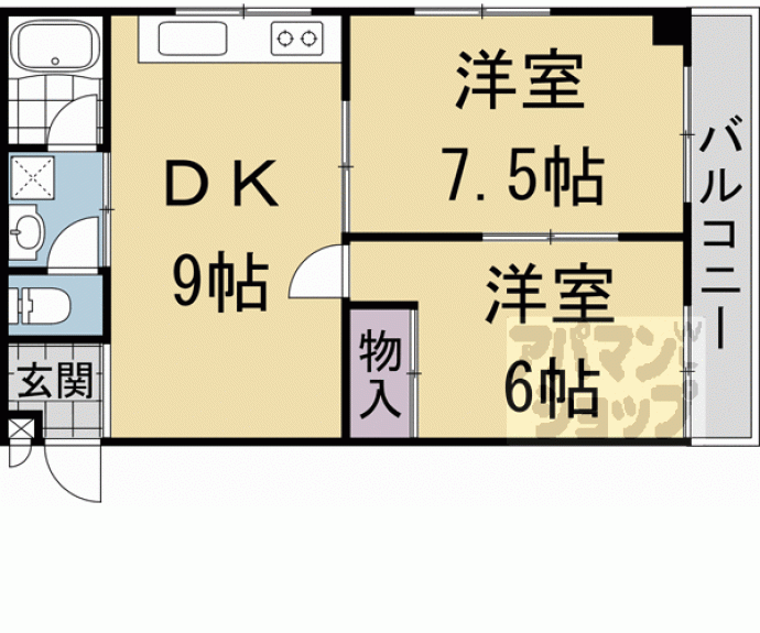 【蒼ｔｅｒｒａｃｅ桃山城Ⅲ】間取