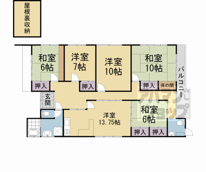 【東福寺貸家】間取