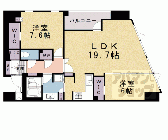 【プレミスト京都四条堀川】間取
