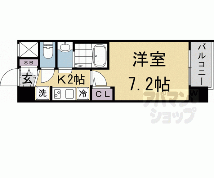 【エステムコート京都二条】間取