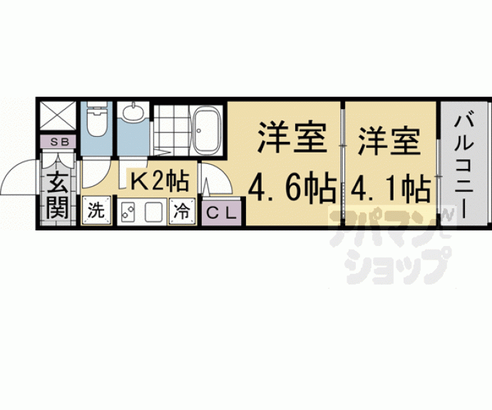 【エステムコート京都二条】間取
