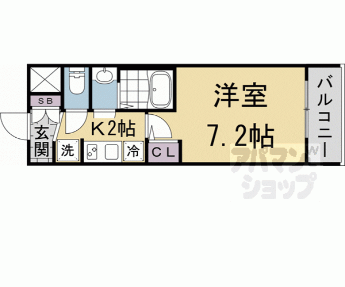 【エステムコート京都二条】間取