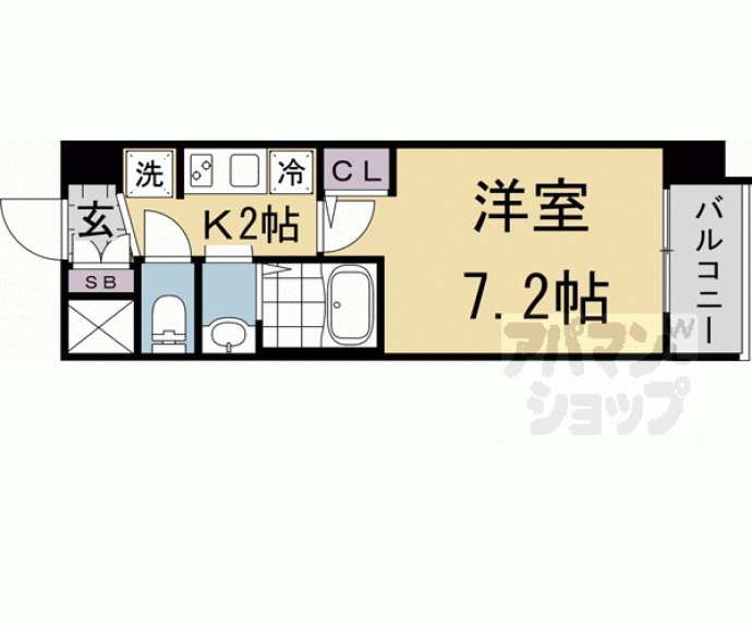 【エステムコート京都二条】間取