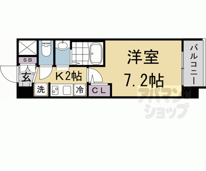 【エステムコート京都二条】間取
