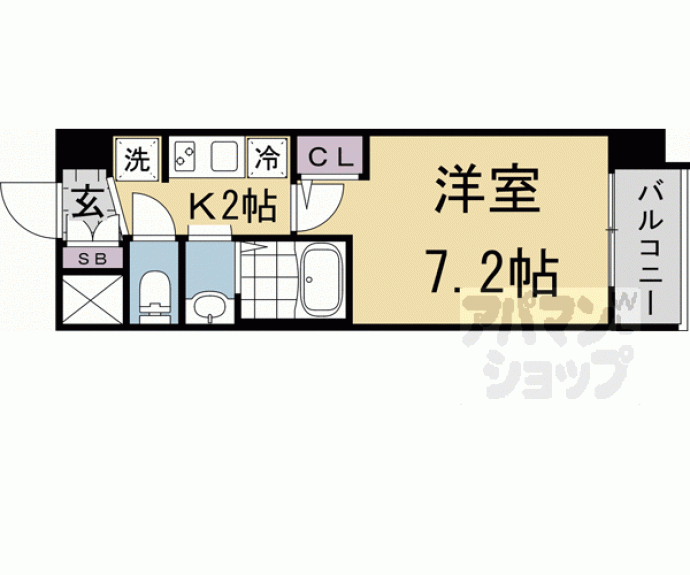 【エステムコート京都二条】間取