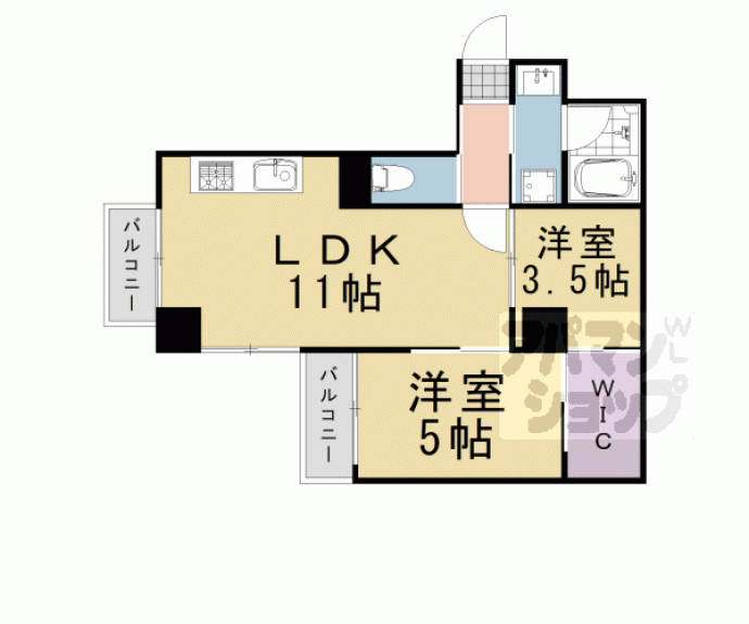 【Ｈａｌｅ　Ｌｕａｎａ東山】間取