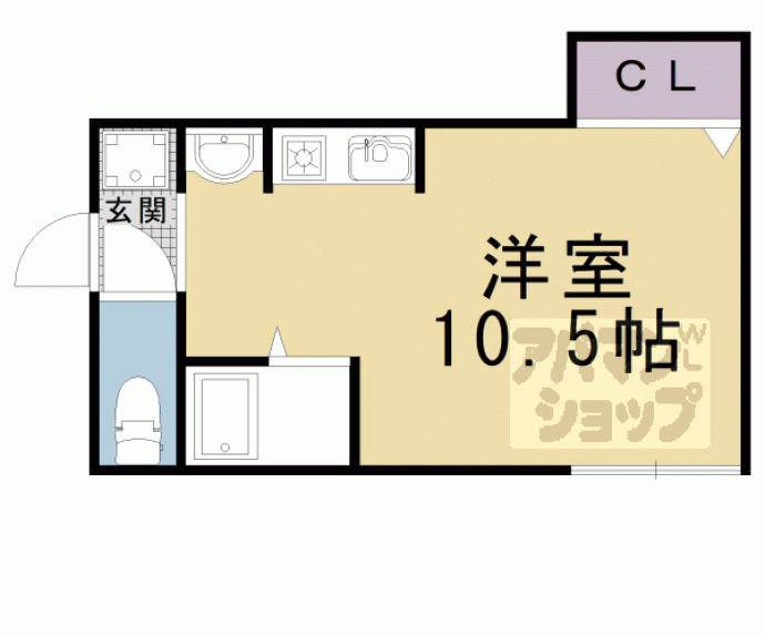 【大宅打明町アパート】間取