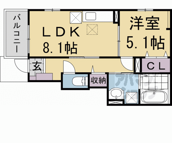 【ベラ　ビィータ日暮】間取