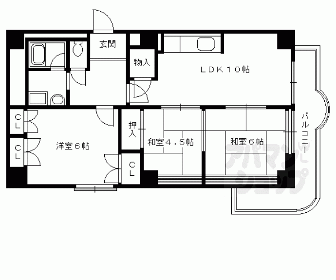 【シャリマー西高瀬】間取