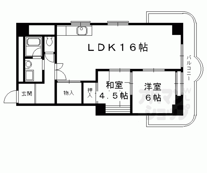 【シャリマー西高瀬】間取