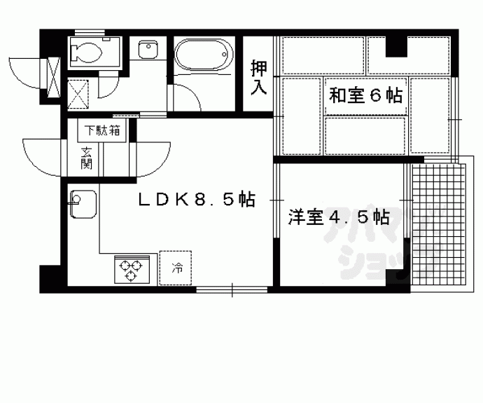 【エクセルメゾン御池】間取