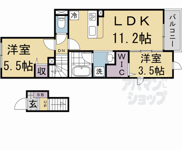 【仮称）宇治市・榎本様マンション】間取