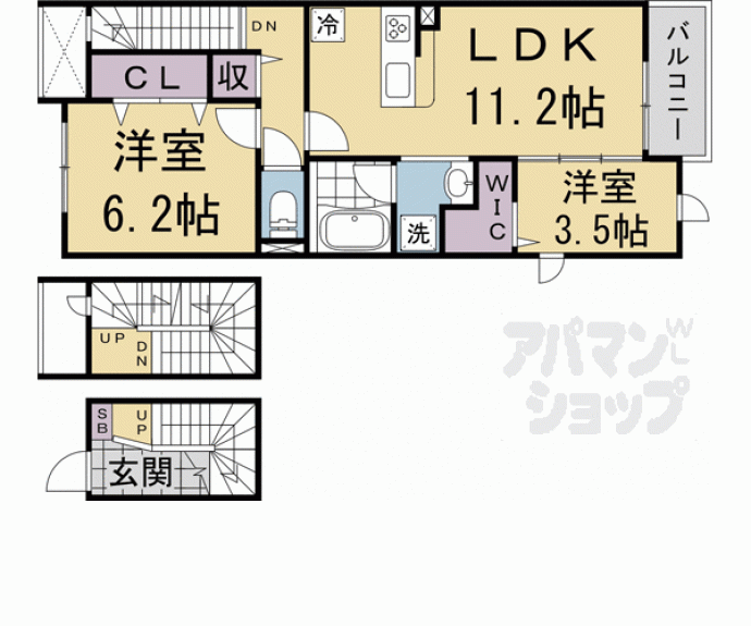 【仮称）宇治市・榎本様マンション】間取