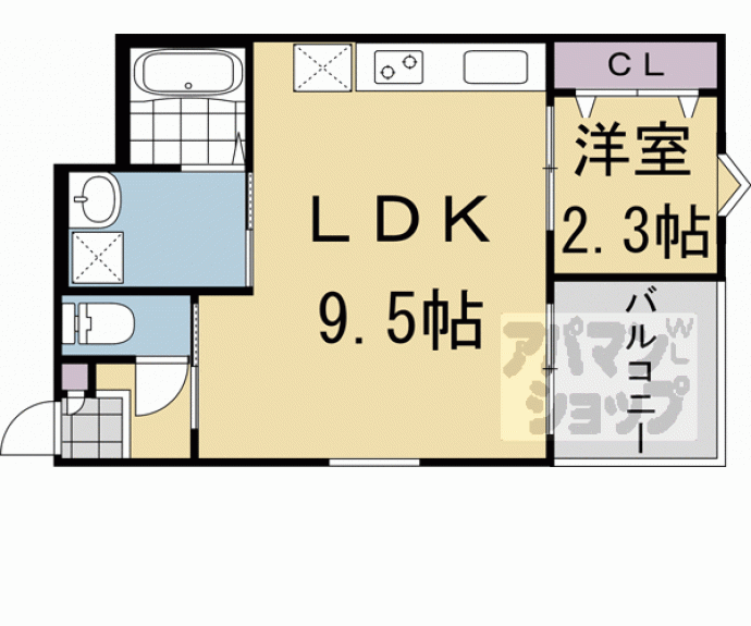 【Ｒ－ＳＭＡＲＴ椥辻】間取