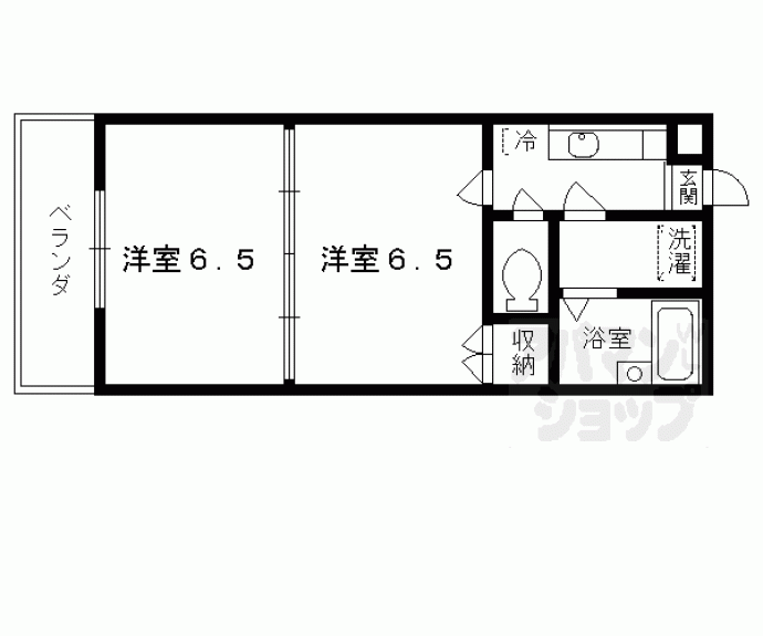 【メゾンドイッセイ東寺】間取