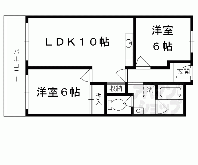 【第1洛西ハイツ】間取