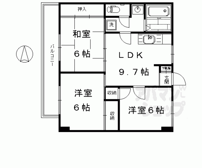 【東和ハイツ本館】間取