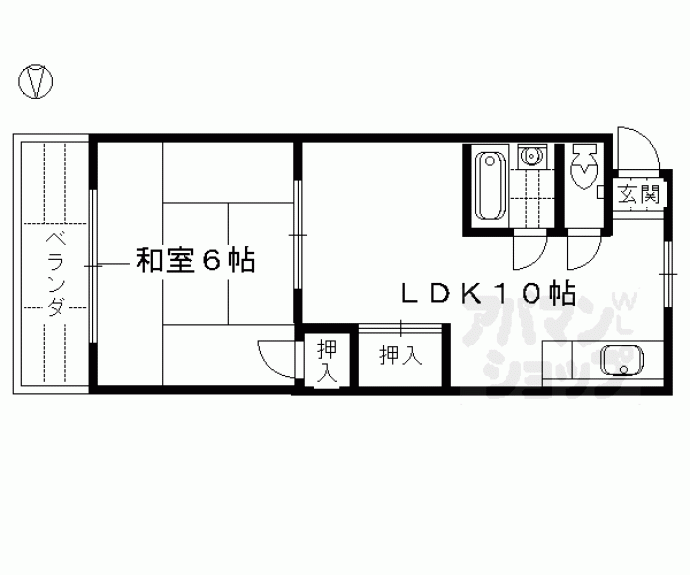 【森本マンション】間取