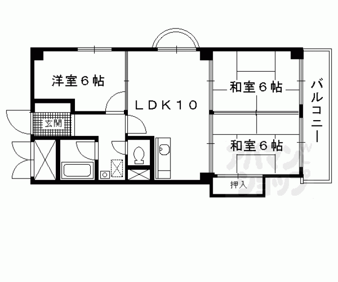 【ステーションパレス京都】間取