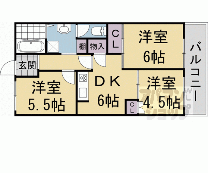 【第2洛西ハイツ】間取