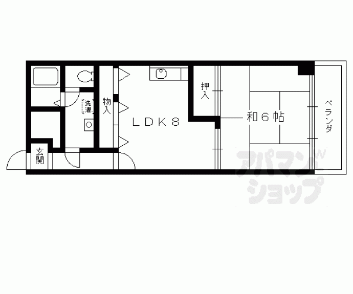 【スカイビュー東土川】間取