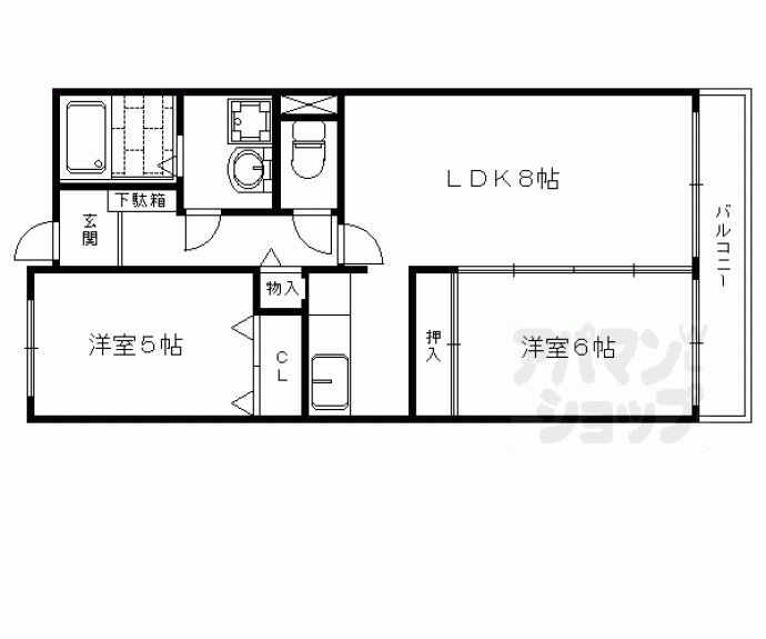 【スカイビュー東土川】間取