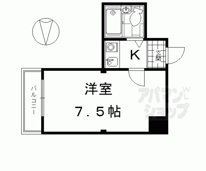 【朝日プラザ鴨川Ⅱ】間取