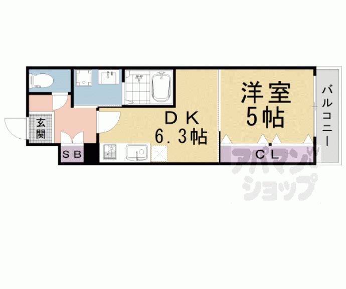【シャイン東山】間取