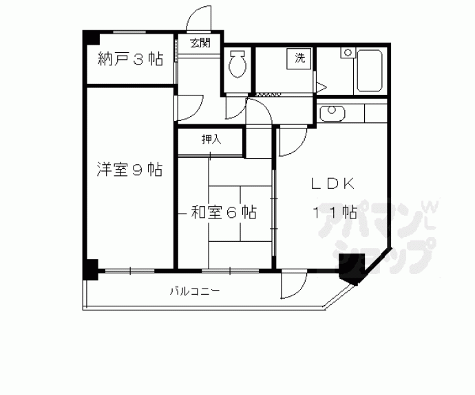 【ＯＲＹＺＡ東寺】間取