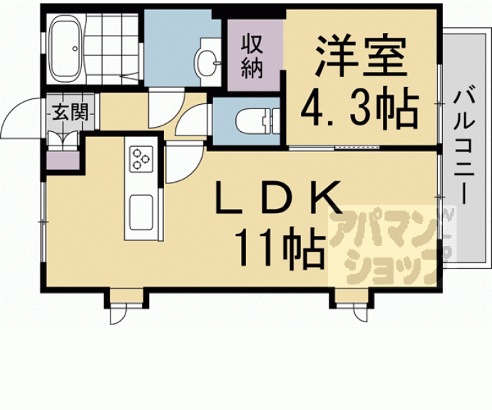 【関ハイツ　Ｃ棟】間取