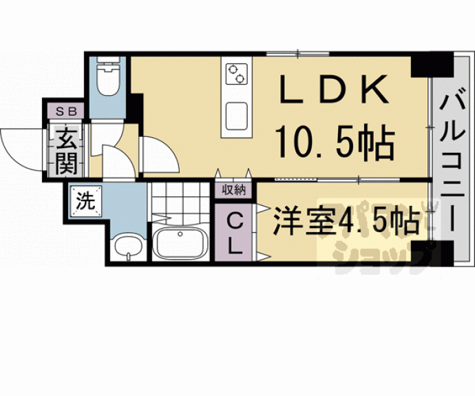 【GRAND LAKE COURT 浜大津駅前】間取