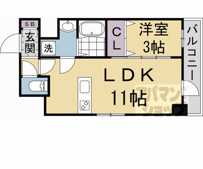 【ＧＲＡＮＤ　ＬＡＫＥ　ＣＯＵＲＴ　浜大津】間取