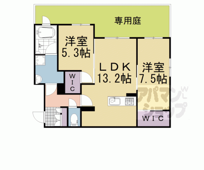 【Ｌａ　Ｊｏｌｌａ城陽】間取