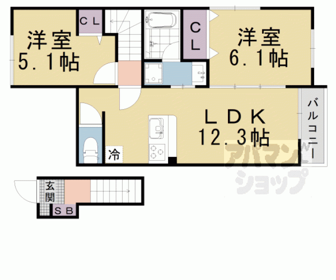 【ホワイトレーク大将軍】間取