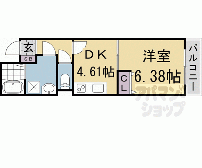 【グランデコート竹鼻ＥＡＳＴ】間取