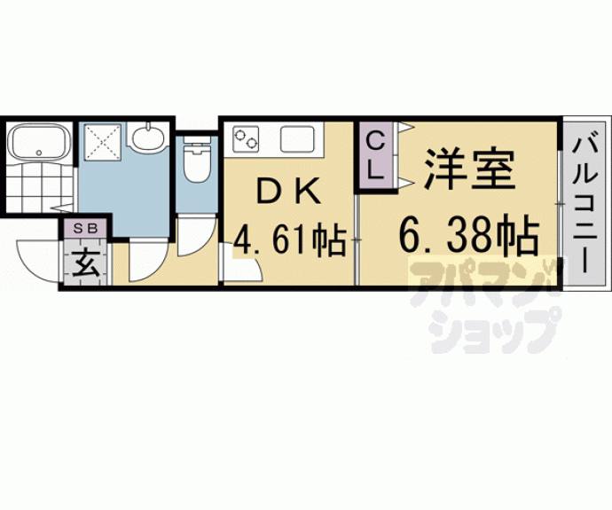 【グランデコート竹鼻ＥＡＳＴ】間取